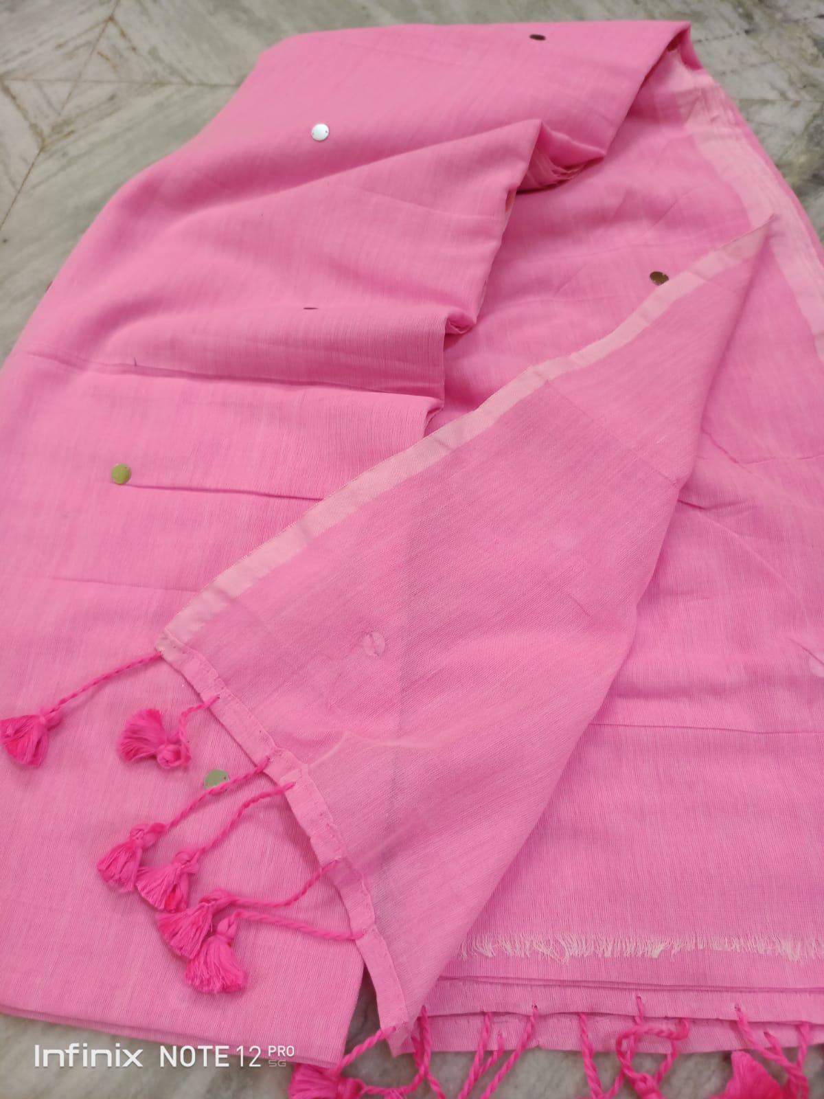 Baby Pink Gini Saree