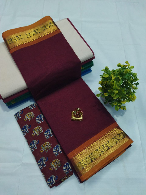 Daily Wear Rani Pink Colour Saree