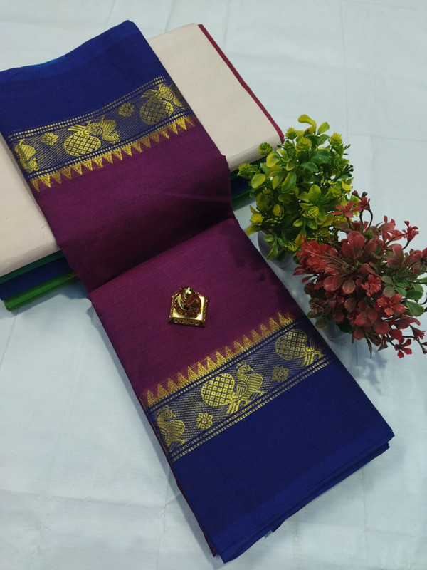 Daily Wear Maganta Coloured Saree