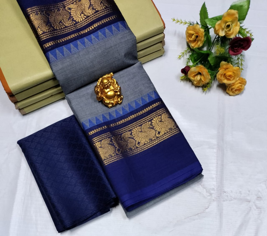 Rani Pink  Premium Cotton Saree