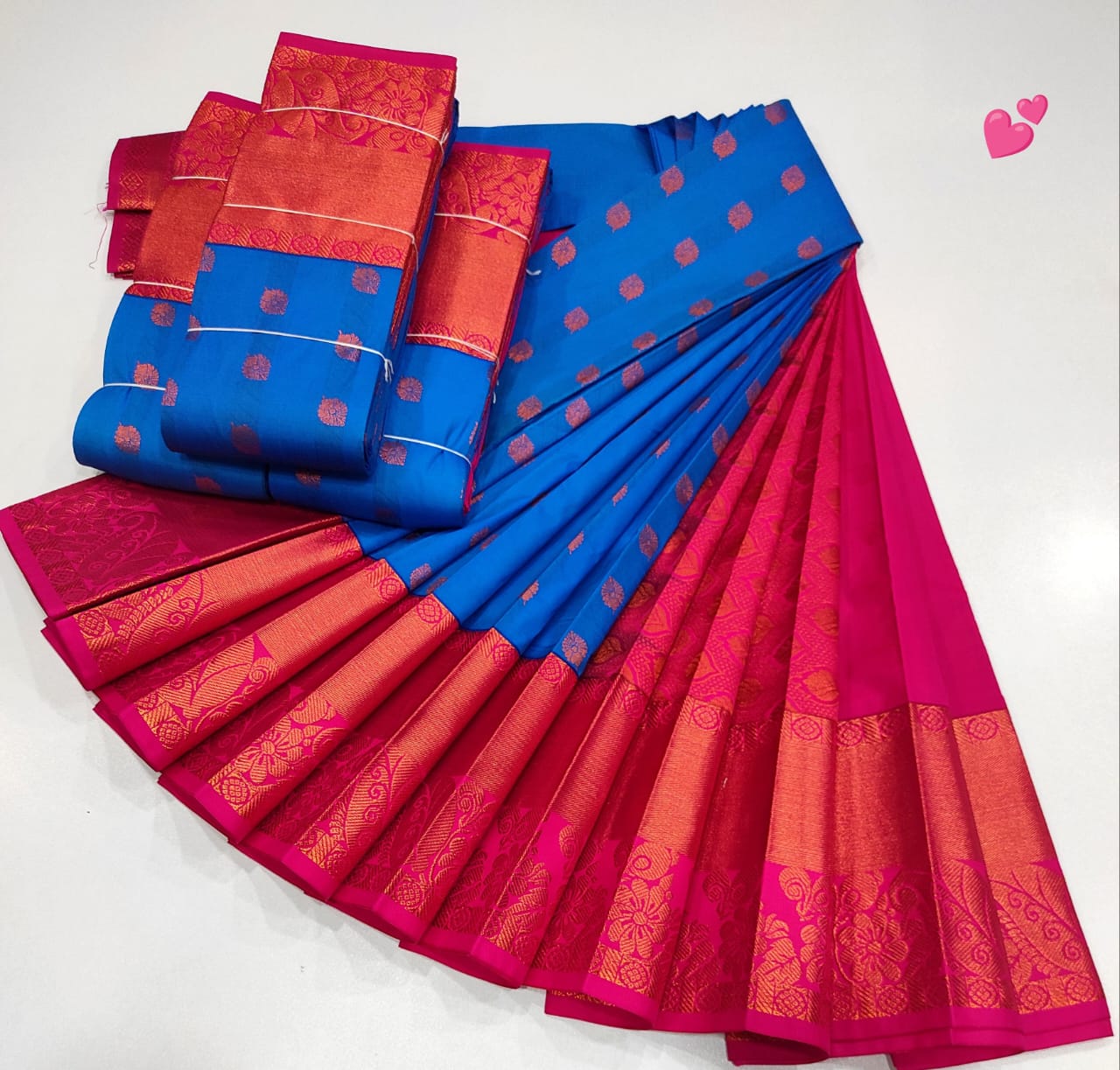 Soft Silk Saree Sky Blue Colour