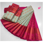 Soft Silk Saree Pastel Cyan Colour