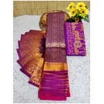 Soft Semi Silk Shinning Maganta Saree