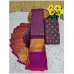 Soft Semi Silk Saree Shinning Maganta Colour