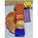 Soft Semi Silk Saree Shinning Red Colour