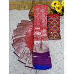 Soft Semi Silk Saree Shinning Red
