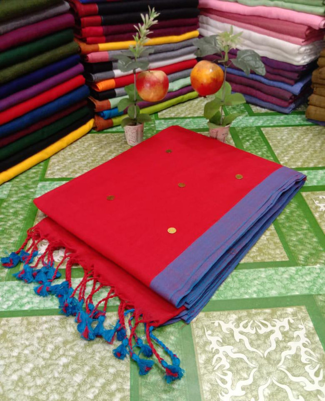 Blood Red Gini Saree