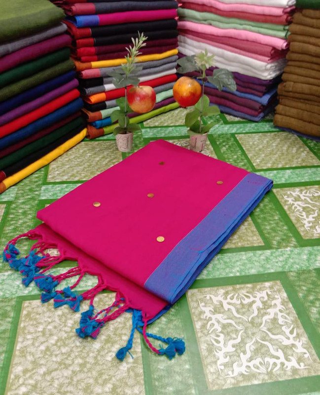 Pink Gini Khadi Saree
