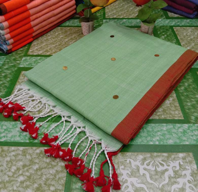 Pastel Green Gini Sarees