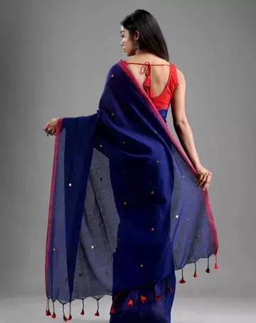 Royal Blue Gini Sarees