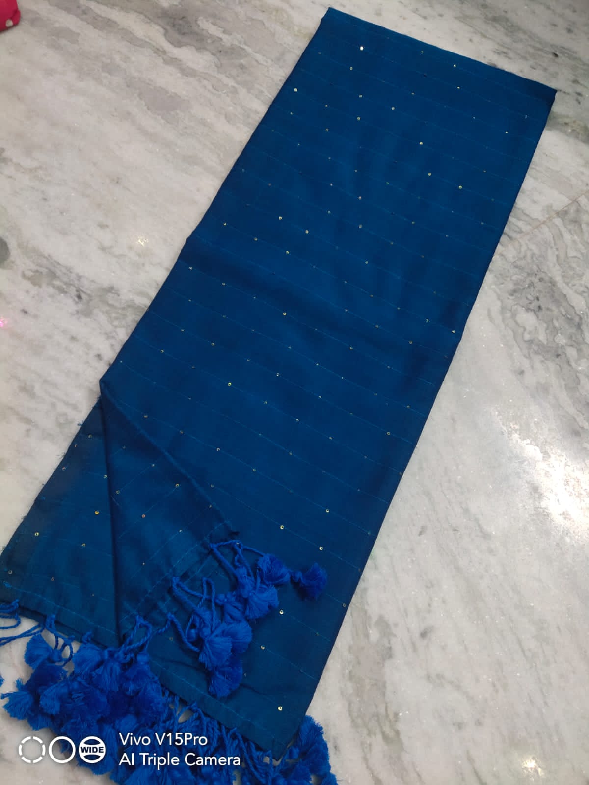 Royal Blue Pure Handloom Saree