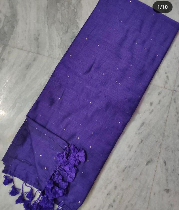 Shinning blue Handloom Sarees