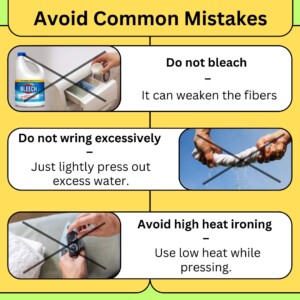 Avoid common mistake for wash saree